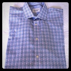Ted Baker dress shirt size 16.5 patterned cuffs